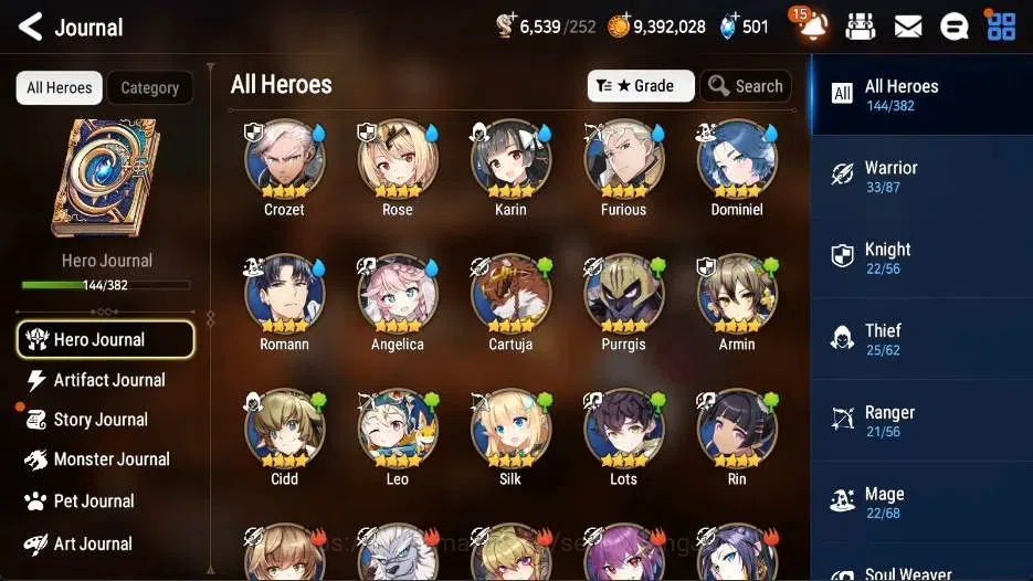 Epic Seven Accounts High-End Global | 52 ML(LOTScales,JKise,DLilibet,BArunka,Solitaria Etc)|Poh+Bless ON|SS 501|Stigma 10