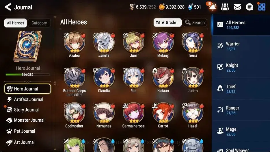 Epic Seven Accounts High-End Global | 52 ML(LOTScales,JKise,DLilibet,BArunka,Solitaria Etc)|Poh+Bless ON|SS 501|Stigma 11