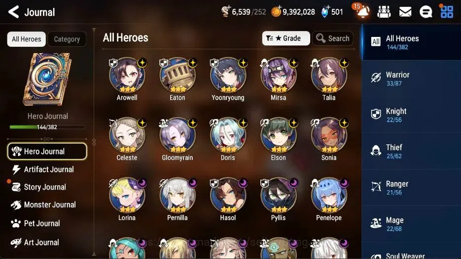 Epic Seven Accounts High-End Global | 52 ML(LOTScales,JKise,DLilibet,BArunka,Solitaria Etc)|Poh+Bless ON|SS 501|Stigma 6