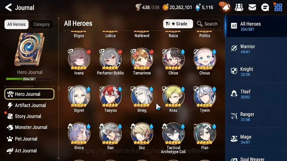Epic Seven Accounts ASIA|25 ML(Monarch otS Iseria,Salome,LOTScales,Etc image 10