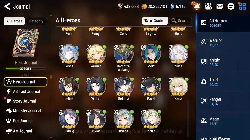 Epic Seven Accounts ASIA|25 ML(Monarch otS Iseria,Salome,LOTScales,Etc image 12