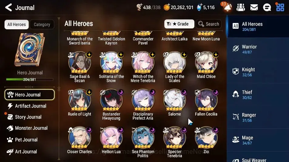 Epic Seven Accounts ASIA|25 ML(Monarch otS Iseria,Salome,LOTScales,Etc image 8