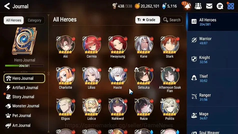 Epic Seven Accounts ASIA|25 ML(Monarch otS Iseria,Salome,LOTScales,Etc image 9