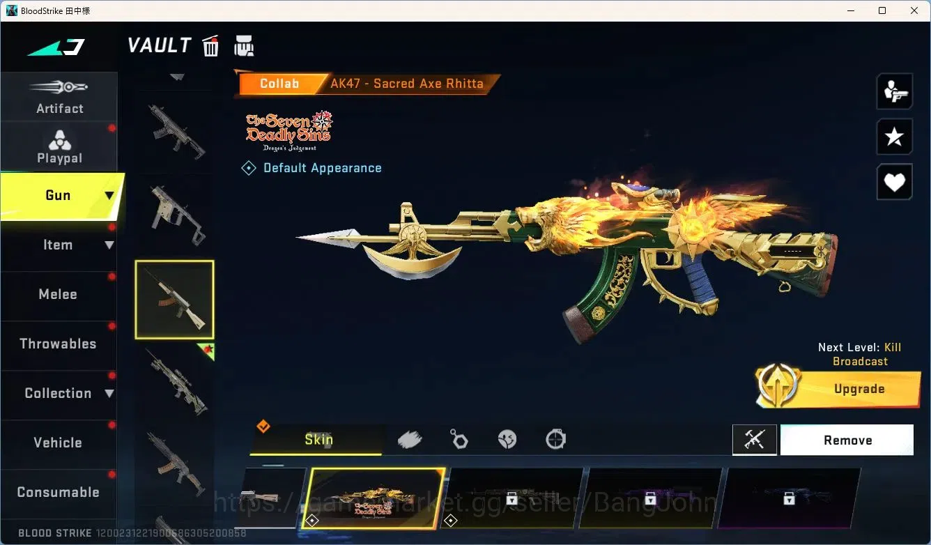 Blood Strike Accounts ASIA | 7DS AK47 | 1 BLEACH Strikers | 2 Legendary  image 6