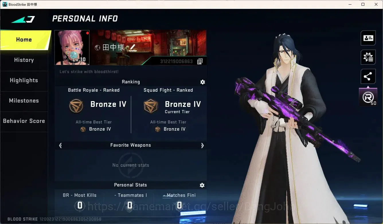 Blood Strike Accounts ASIA | 7DS AK47 | 1 BLEACH Strikers | 2 Legendary  image 8