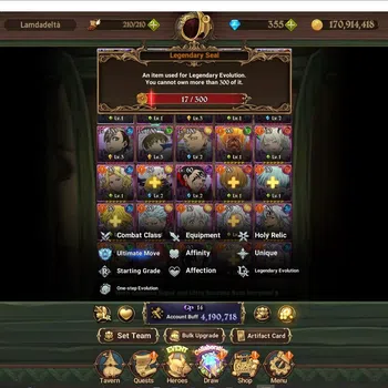 The Seven Deadly Sins: Grand Cross Accounts Endgame Global|4.2M Power | 340 Diamonds |6LR|6UR|Full collab Gachiakuta
