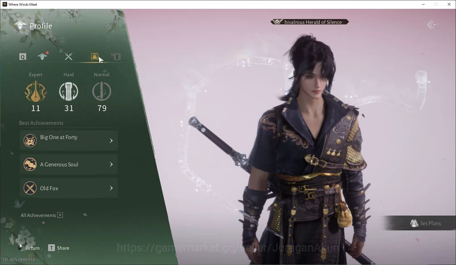 Where Winds Meet Accounts GLOBAL|Lv 80|GS 20k|Strategic Sword,Panacea Fan|Skin Weaver Of M,Anthem Of A|98% Talent+100 3