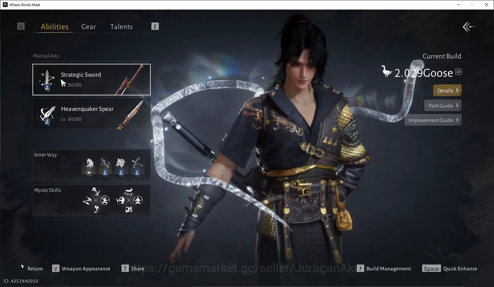 Where Winds Meet Accounts GLOBAL|Lv 80|GS 20k|Strategic Sword,Panacea Fan|Skin Weaver Of M,Anthem Of A|98% Talent+100 4