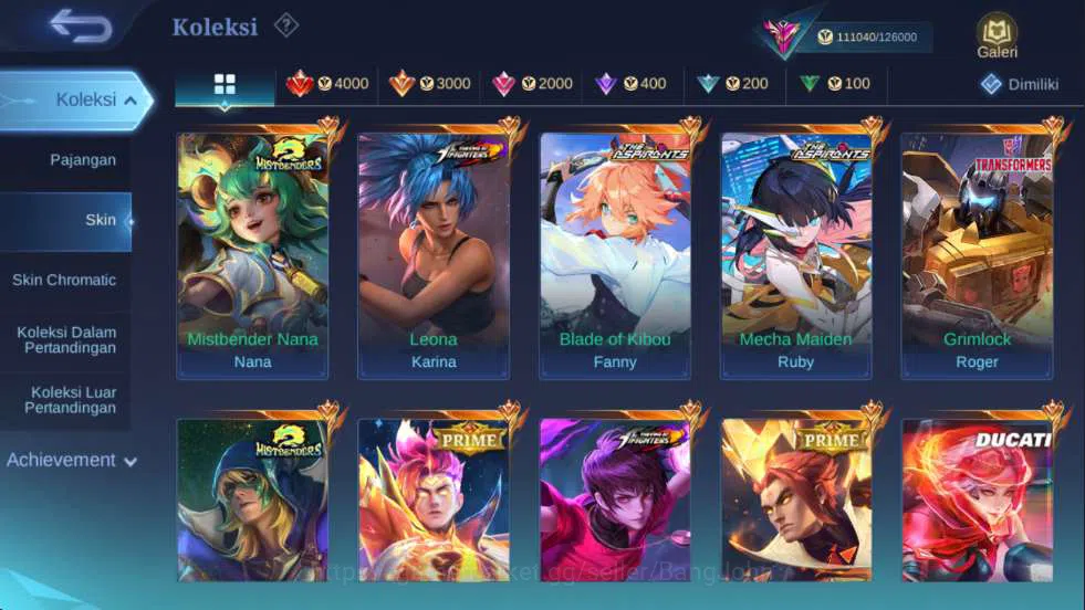 Mobile Legends: Bang Bang Accounts Others Hero 127 | Skin 298 | Legend Freya, Mistbenders Nana+Aldous, Ducati Benedetta 10