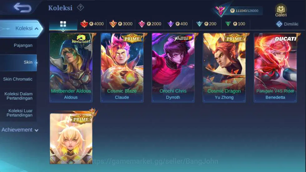 Mobile Legends: Bang Bang Accounts Others Hero 127 | Skin 298 | Legend Freya, Mistbenders Nana+Aldous, Ducati Benedetta 11