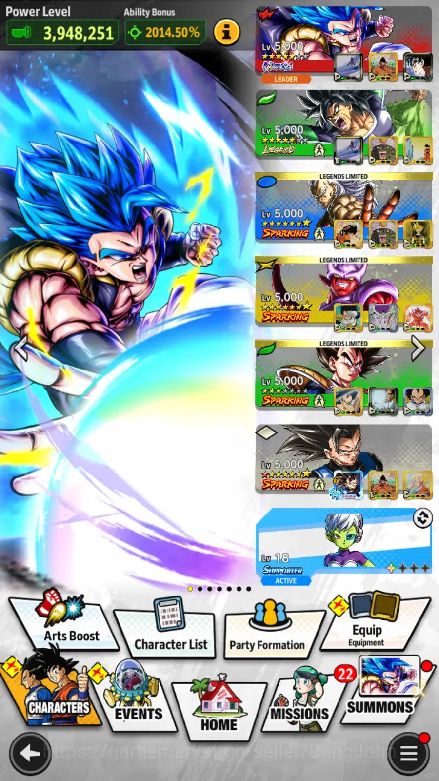 Dragon Ball Legends Accounts Android/IOS|Lvl 149|3.9M Power|316 CC|1 UL|2 LR|UL image 13