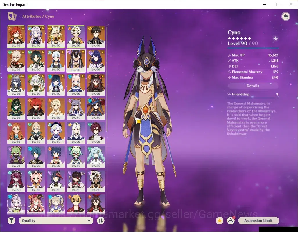 Genshin Impact Accounts ASIA|AR 60|PremTeam Mavu,HuTao|1788 Primo|15 Limit image 10