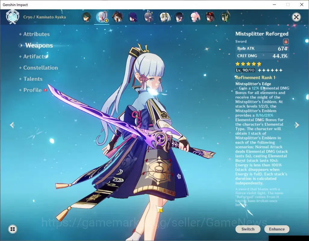 Genshin Impact Accounts ASIA|AR 60|PremTeam Mavu,HuTao|1788 Primo|15 Limit image 19