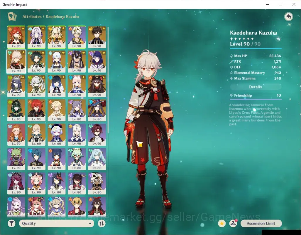 Genshin Impact Accounts ASIA|AR 60|PremTeam Mavu,HuTao|1788 Primo|15 Limit image 7