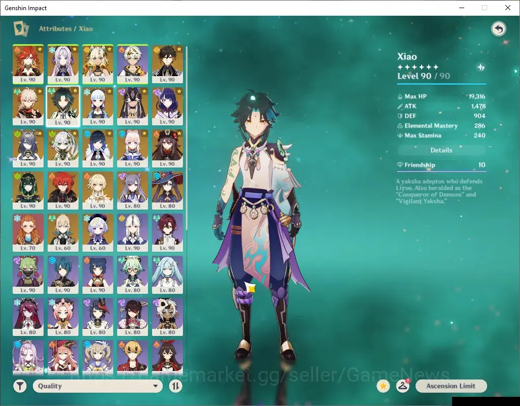 Genshin Impact Accounts ASIA|AR 60|PremTeam Mavu,HuTao|1788 Primo|15 Limit image 8
