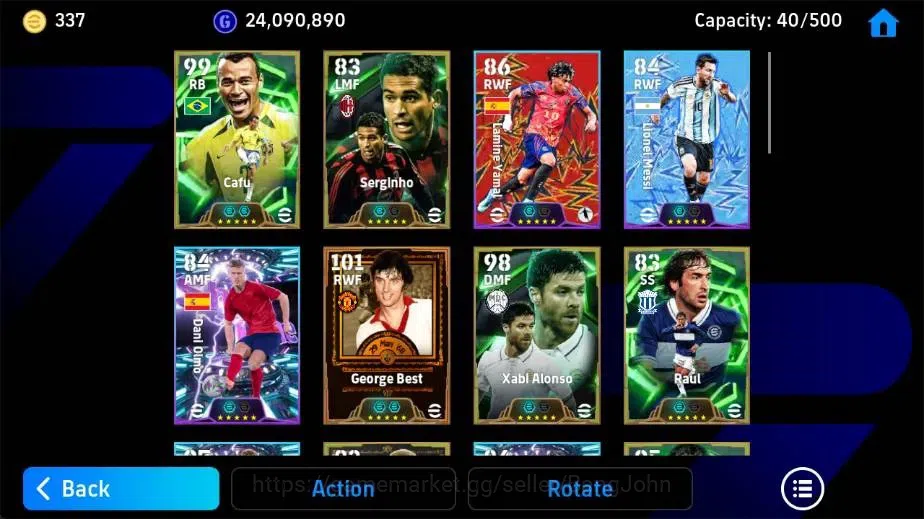 eFootball Accounts Legends & Iconic Players Mobile|PW 3193|Cafu Epic,George Best BigT,Xabi Alonso Epic,Eden Hazard 3