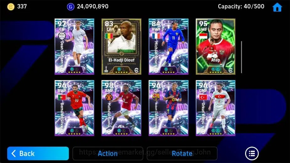 eFootball Accounts Legends & Iconic Players Mobile|PW 3193|Cafu Epic,George Best BigT,Xabi Alonso Epic,Eden Hazard 4