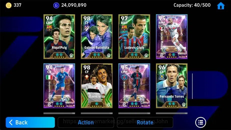 eFootball Accounts Legends & Iconic Players Mobile|PW 3193|Cafu Epic,George Best BigT,Xabi Alonso Epic,Eden Hazard 6