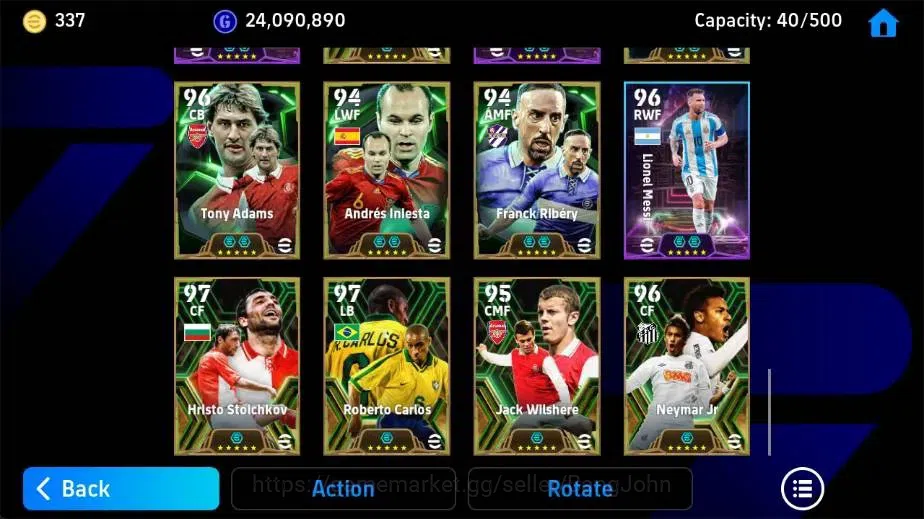 eFootball Accounts Legends & Iconic Players Mobile|PW 3193|Cafu Epic,George Best BigT,Xabi Alonso Epic,Eden Hazard 7