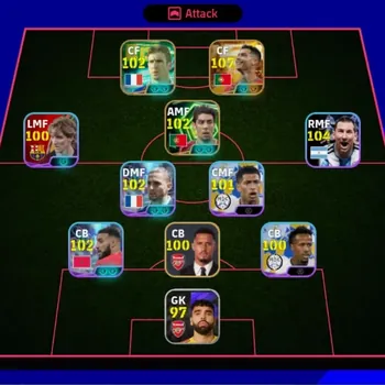 eFootball Accounts Legends & Iconic Players Android|Power 3110|Big Time Cristiano Ronaldo|Epic Eric Cantona,Aubameyang,Rui