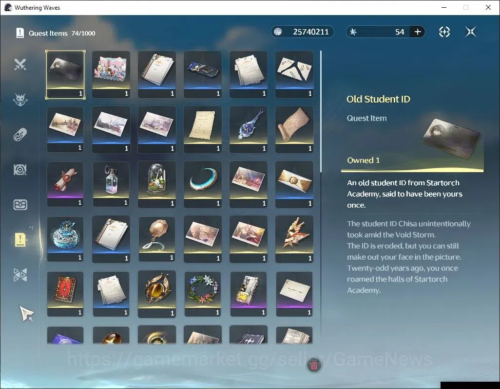 Wuthering Waves Accounts SEA|UL 48|1 Limited| Sigrika R5+Sign | Data Bank L image 9