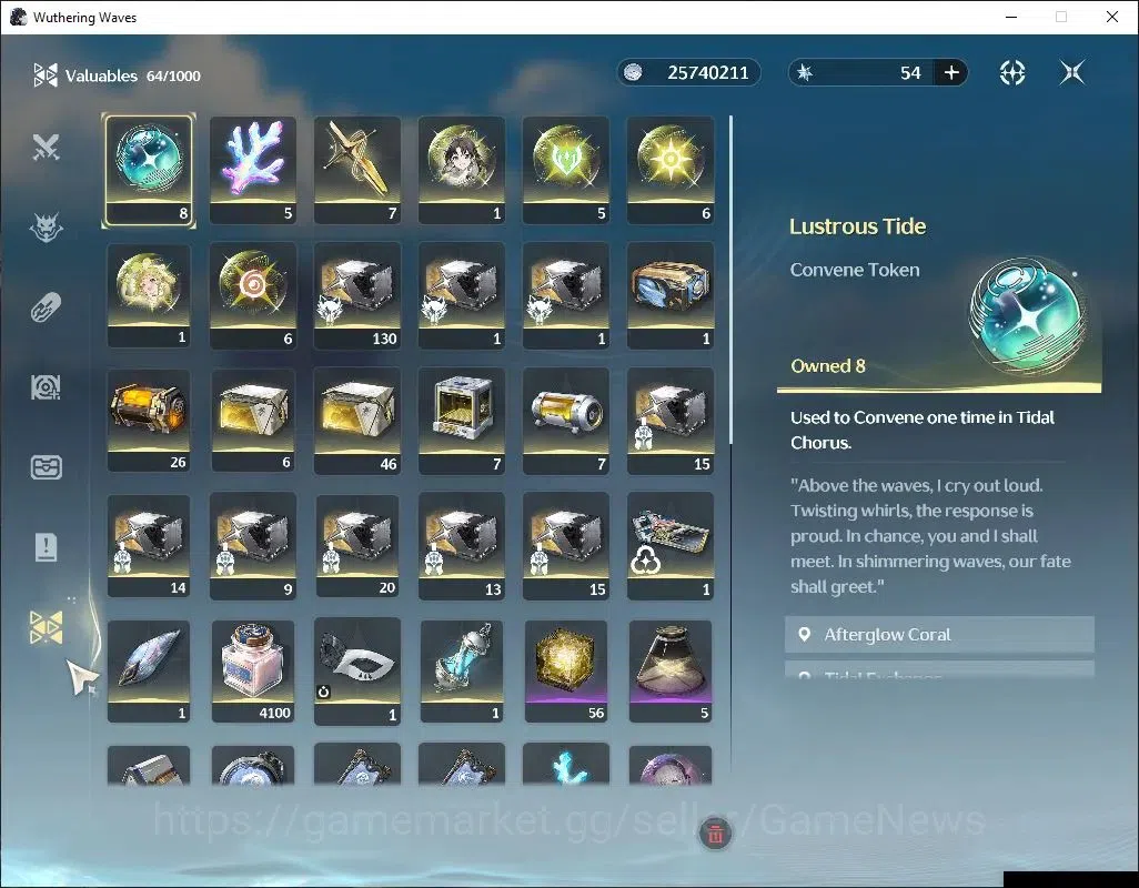 Wuthering Waves Accounts SEA|UL 48|1 Limited| Sigrika R5+Sign | Data Bank L image 10