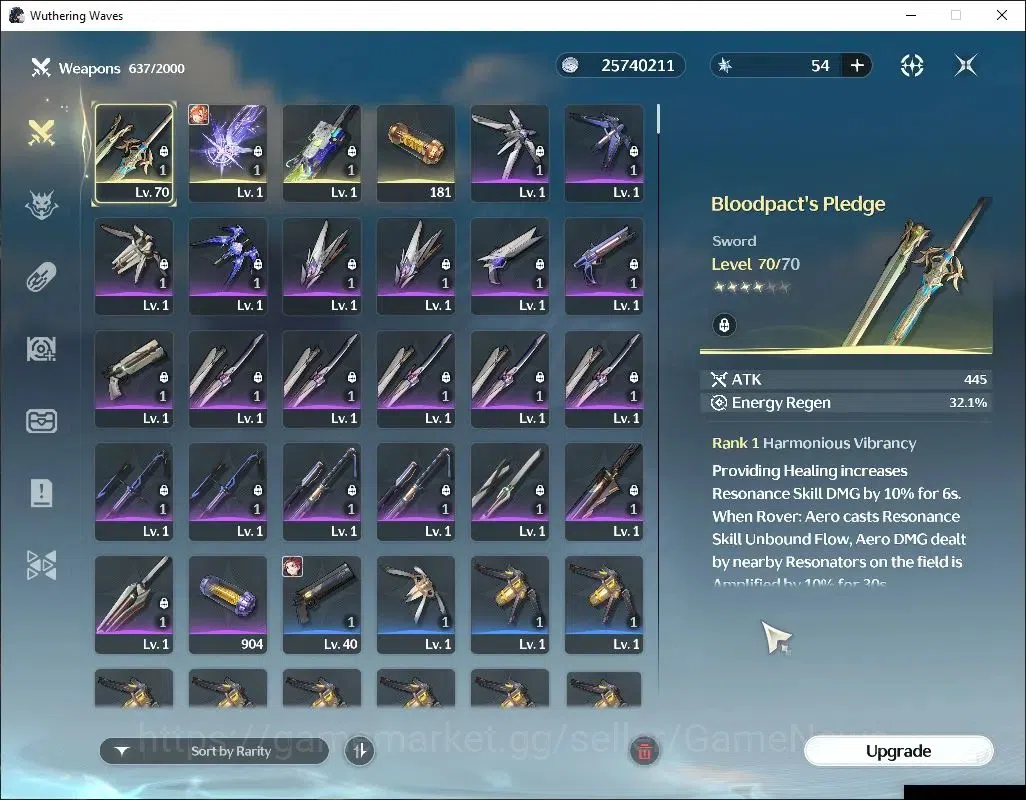 Wuthering Waves Accounts SEA|UL 48|1 Limited| Sigrika R5+Sign | Data Bank L image 5