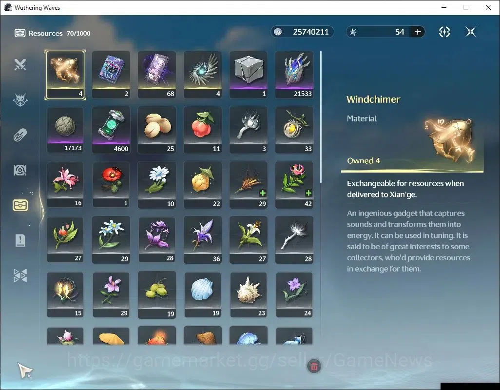 Wuthering Waves Accounts SEA|UL 48|1 Limited| Sigrika R5+Sign | Data Bank L image 8
