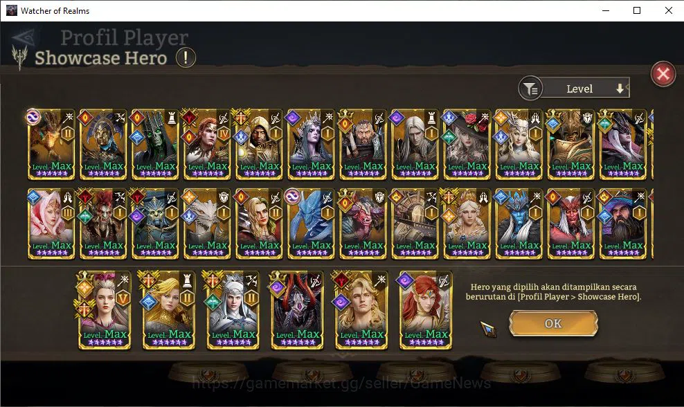Watcher of Realms Accounts GLOBAL 60x|11,4M Power|12 Lord[IngridA5+Skin,Valde image 10