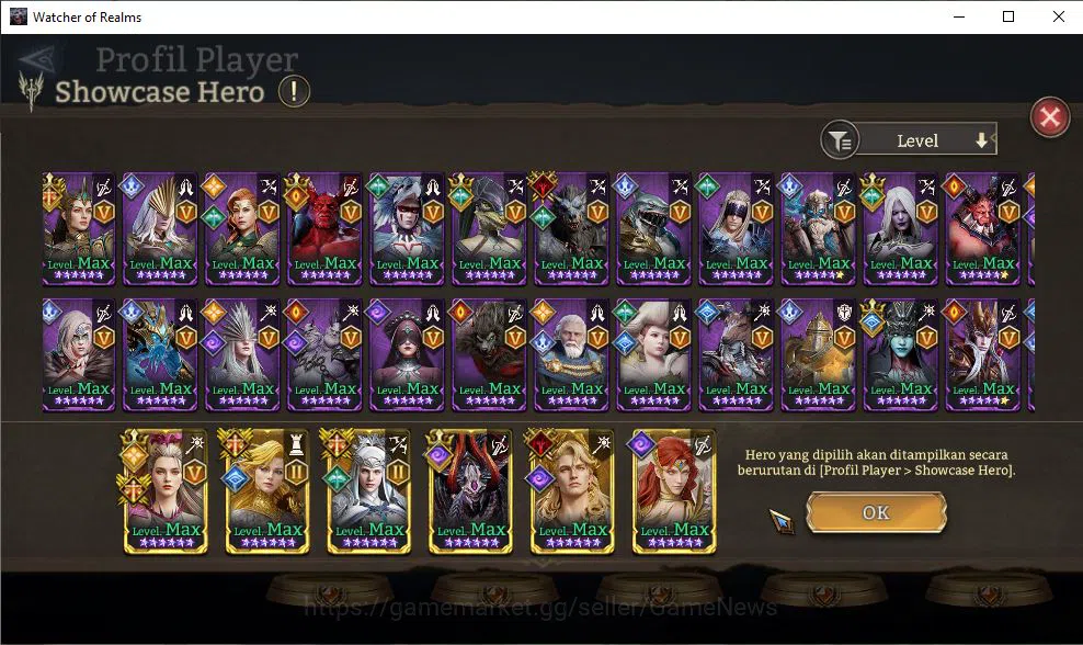 Watcher of Realms Accounts GLOBAL 60x|11,4M Power|12 Lord[IngridA5+Skin,Valde image 13