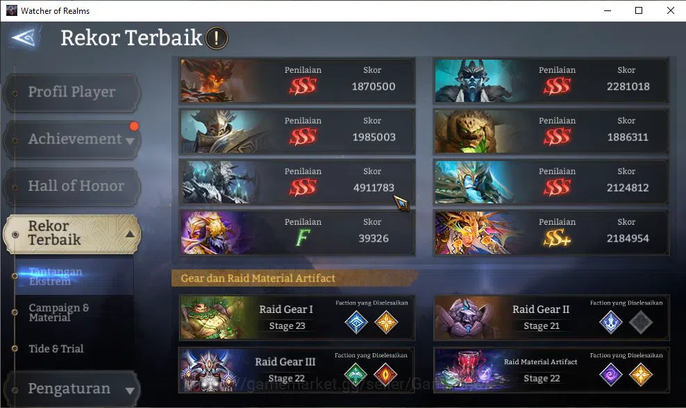 Watcher of Realms Accounts GLOBAL 60x|11,4M Power|12 Lord[IngridA5+Skin,Valde image 7