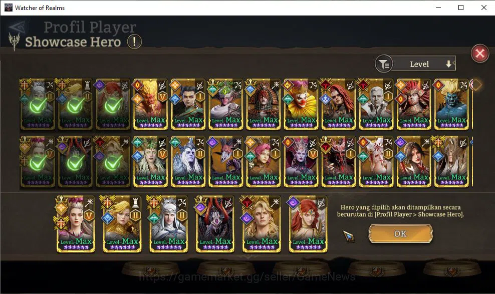 Watcher of Realms Accounts GLOBAL 60x|11,4M Power|12 Lord[IngridA5+Skin,Valde image 9
