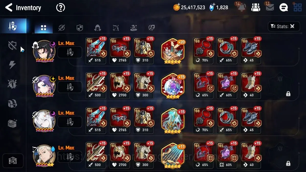 Epic Seven Accounts Starter GLOBAL|UnVerif|6 ML[Salome,LR Krau,Straze,AYufine,EW Ludwig,C Lilias]+AS Flan,Ruiza,Eda,Etc|1,8K 17