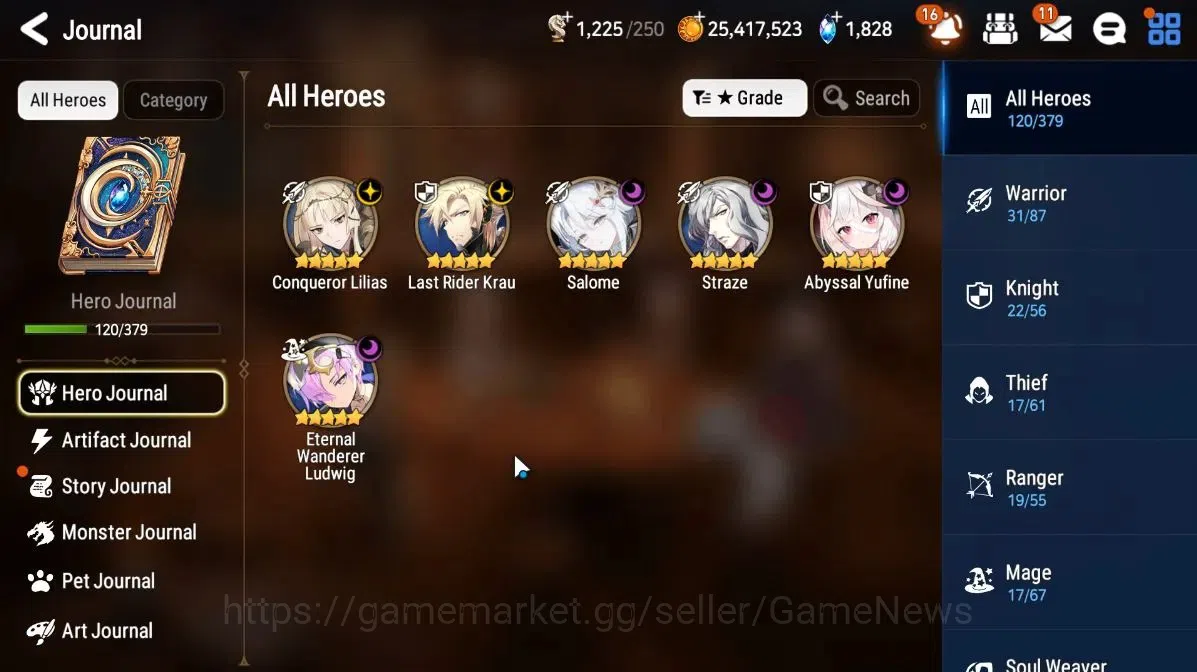 Epic Seven Accounts Starter GLOBAL|UnVerif|6 ML[Salome,LR Krau,Straze,AYufine,EW Ludwig,C Lilias]+AS Flan,Ruiza,Eda,Etc|1,8K 4