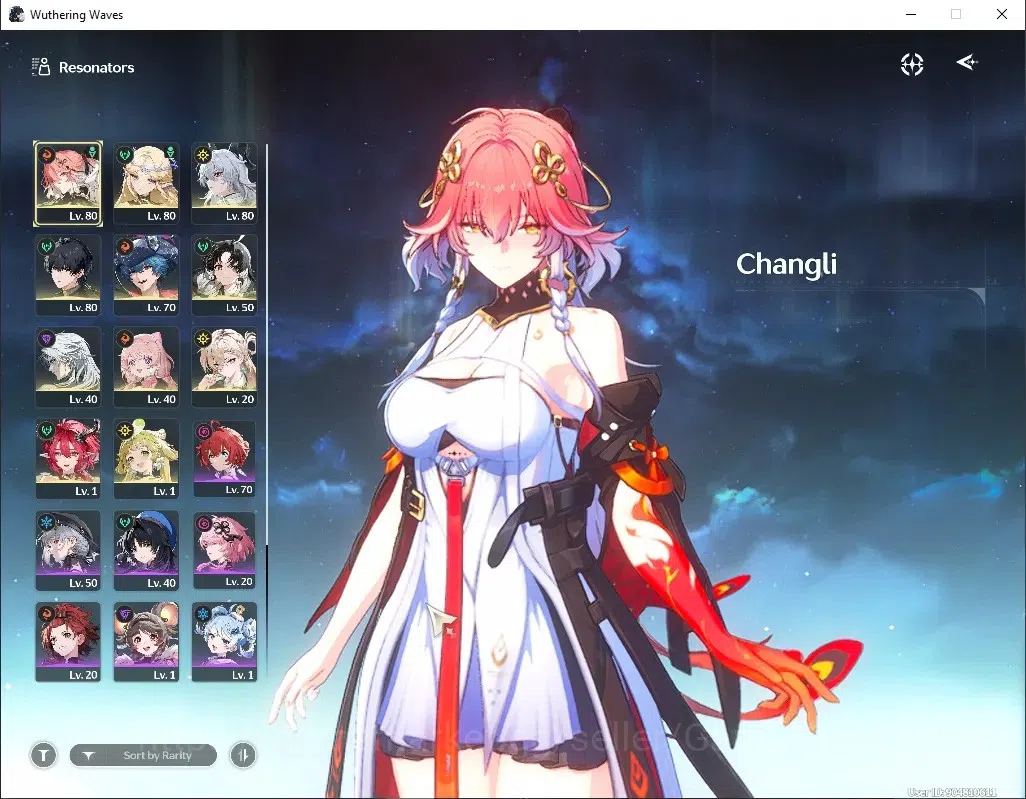 Wuthering Waves Accounts Others SEA|UL 56|6 Limited|(Changli,Carthetyia)+Sign Zani,Lynae,Ciaccona & Brant|DB lvl 24|Male 1