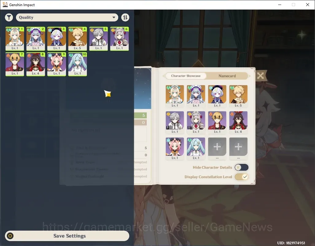 Genshin Impact Accounts Starter ASIA|Fresh Starter|AR 5|1 Limited + (Vesna)|Standard Mizuki,Qiqi|Low Main Quest & Map 1