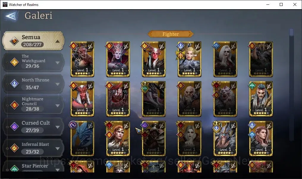 Watcher of Realms Accounts End-Game GLOBAL 60x|8M PWR|12 Lord[Oren,Rivenhal,Valderon,etc]|27 Legend[KagiriA1,Gu Shi,3 20