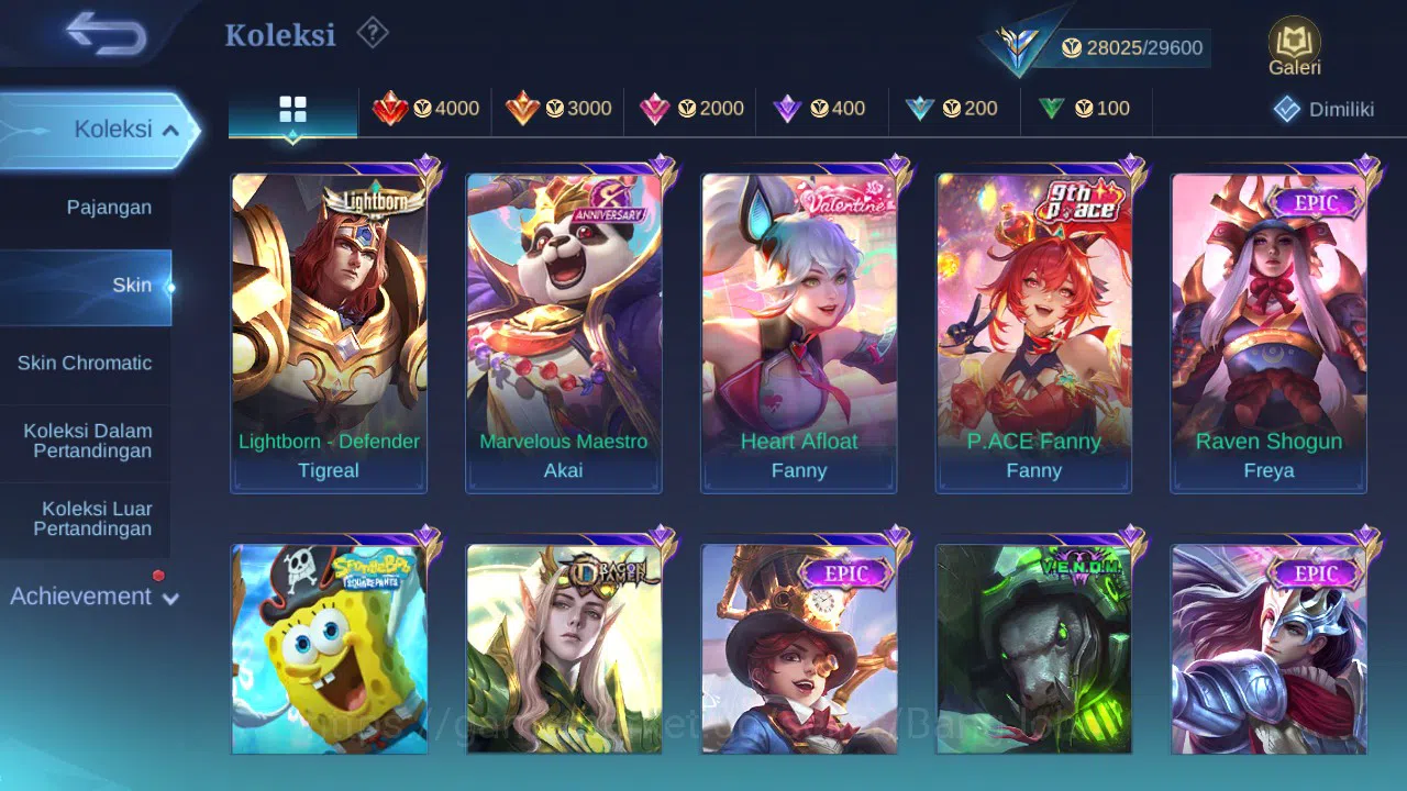 Mobile Legends: Bang Bang Accounts GLOBAL Hero 91 Skin 140 CC Nata | Epic Harley Lanc image 2