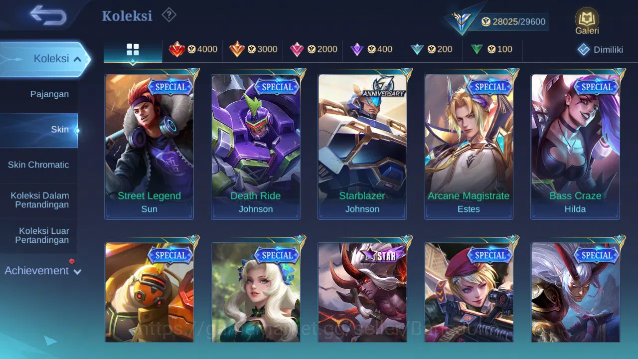 Mobile Legends: Bang Bang Accounts GLOBAL Hero 91 Skin 140 CC Nata | Epic Harley Lanc image 6