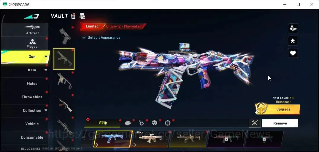 Blood Strike Accounts Collab Skin ASIA|Collab Bleach MCX|Ultra [M4A1 Iron,Vector Fox,DEagle Fortune]|Limit[Origin-12,URB 19