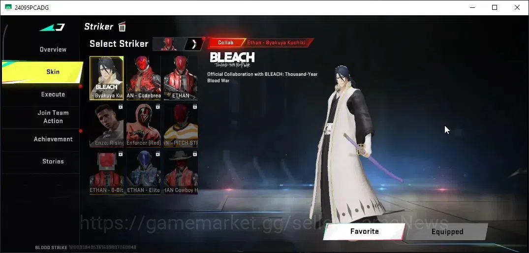 Blood Strike Accounts Collab Skin ASIA|Collab Bleach MCX|Ultra [M4A1 Iron,Vector Fox,DEagle Fortune]|Limit[Origin-12,URB 7
