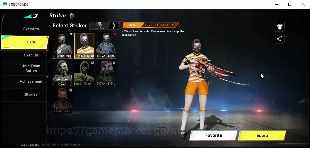 Blood Strike Accounts Collab Skin ASIA|Collab Bleach MCX|Ultra [M4A1 Iron,Vector Fox,DEagle Fortune]|Limit[Origin-12,URB 9