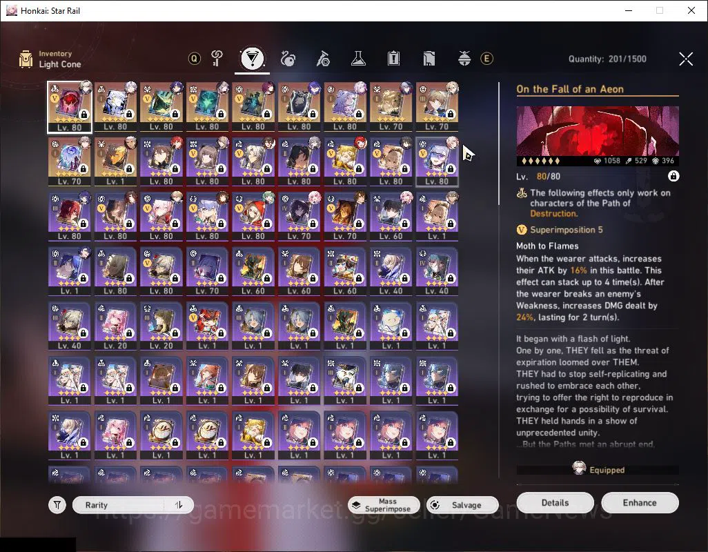 Honkai Star Rail Accounts ASIA|TL 70| 19 Limited|[Phainon E1,Castorice E1,Ac image 5