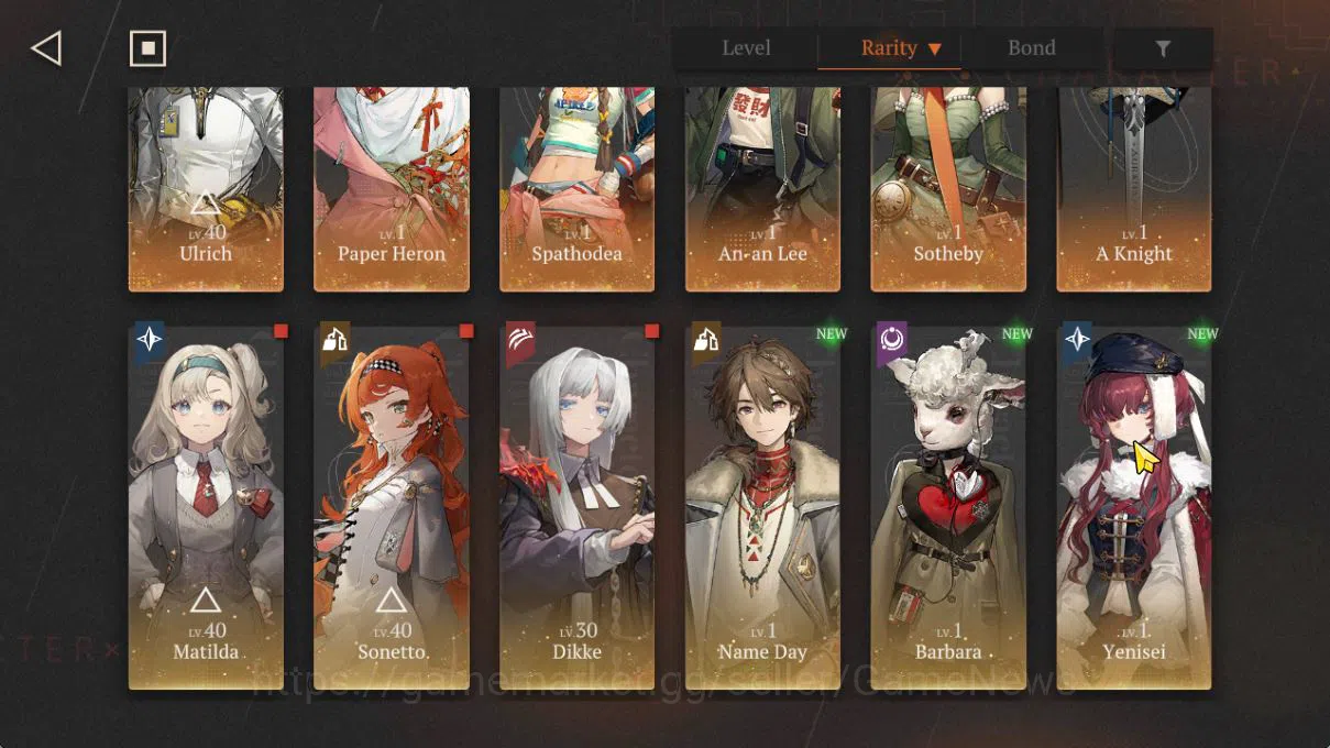 Reverse: 1999 Accounts GLOBAL|Lv 40|6(*6Crew)(1Limit)|Paper Heron,Ulrich, image 8