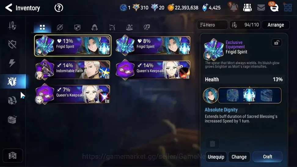 Epic Seven Accounts High-End GLOBAL UnVerif|NewEra|6 ML(SN Yulha,S Sez,LCermia,RoLight,etc)+AbyssFumyr,Fenne,etc|Poh ON|Auto 20