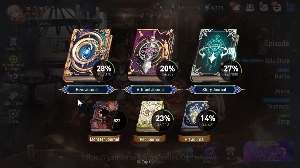 Epic Seven Accounts GLOBAL Unverif|New Era|8 ML(BArunka,LOTScales,NM L image 18