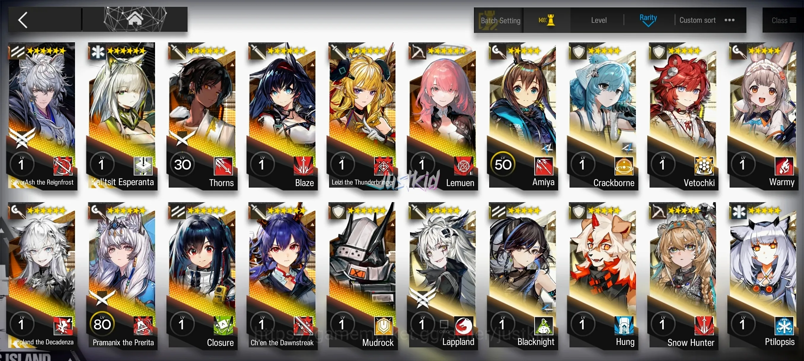 Arknights Accounts Starter ARKNIGHTS GLOBAL STARTERMID 11*6 , 3 LIMITED KALTSIT ALTER,LAPPLAND ALTER,SILVERASH ALTER 1