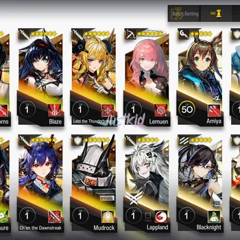 Arknights Accounts Starter ARKNIGHTS GLOBAL STARTERMID 11*6 , 3 LIMITED KALTSIT ALTER,LAPPLAND ALTER,SILVERASH ALTER