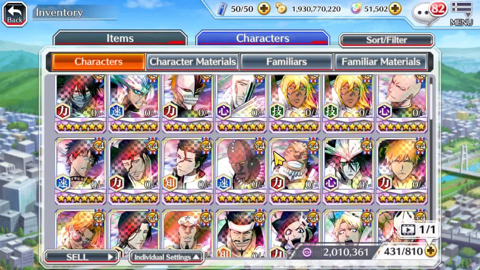 Bleach: Brave Souls Accounts Mid-Tier [GLOBAL]51K Orbs|Soul Reaper[Shunsui,Jushiro],Ichigo 10th Anniv,Renji 9