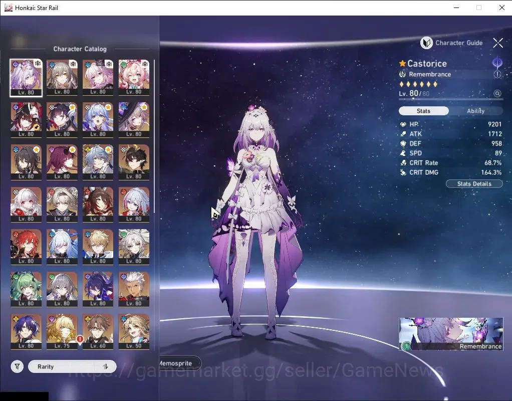 Honkai Star Rail Accounts Asia|TL 70|21 Limited|(Castorice,Evernight,Hysilen image 4